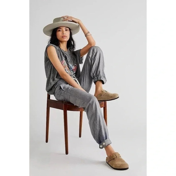 New Free People Angelo Denim Pull On Jeans Pants Drawstring Slouchy XS - Picture 8 of 15